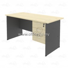 GM01 BUDGET SERIES RECTANGULAR TABLE SET WITH FIXED PEDESTAL 3-DRAWERS